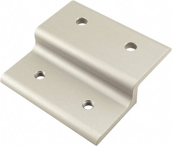 80/20 Inc. - 50mm Wide, Open Shelving Accessory/Component - Aluminum, Clear Anodized Finish, 49mm Long, Use with 25 Series & Bolt Kits 75-3404 & 13-6310 - Apex Tool & Supply