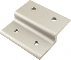 80/20 Inc. - 80mm Wide, Open Shelving Accessory/Component - Aluminum, Clear Anodized Finish, 77mm Long, Use with 40 Series & Bolt Kits 75-3422 & 13-8312 - Apex Tool & Supply