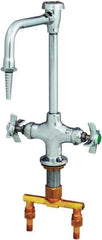 T&S Brass - Standard with Hose Thread, 2 Way Design, Deck Mount, Laboratory Faucet - Lever Handle - Apex Tool & Supply