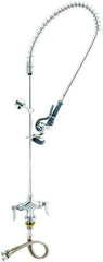 T&S Brass - Riser with Spring Guide, 2 Way Design, Deck Mount, Deck Pre Rinse Faucet Assembly - Lever Handle - Apex Tool & Supply