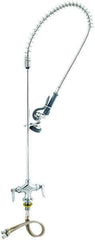 T&S Brass - Riser with Spring Guide, 2 Way Design, Deck Mount, Deck Pre Rinse Faucet Assembly - Lever Handle - Apex Tool & Supply