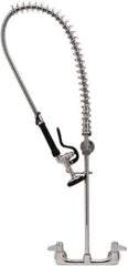 T&S Brass - Riser with Spring Guide, 2 Way Design, Wall Mount, Pre Rinse Faucet Assembly - Lever Handle - Apex Tool & Supply