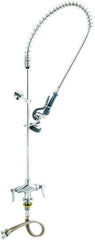 T&S Brass - Riser with Spring Guide, 2 Way Design, Deck Mount, Deck Pre Rinse Faucet Assembly - Lever Handle - Apex Tool & Supply