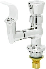 T&S Brass - Faucet Mount, Single Hole Deck Mounted Single Hole Faucet - Water Bubbler, Push Button Handle, Integral Spout, No Drain - Apex Tool & Supply