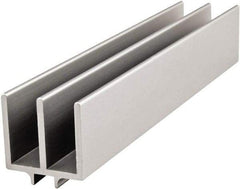 80/20 Inc. - 2 Panel, 0 to 19.05" Wide Door, Clear Anodized Aluminum Upper Door Track - 7.14mm Door Thickness - Apex Tool & Supply