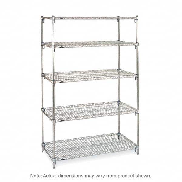 Metro - 2,000 Lb Capacity 5 Shelf Wire Shelving - Starter Unit - Apex Tool & Supply