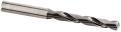 Kennametal - 11.5mm 135° Solid Carbide Jobber Drill - Multilayer TiAlN Finish, Right Hand Cut, Spiral Flute, Whistle Notch Shank, 118mm OAL, Standard Point - Apex Tool & Supply