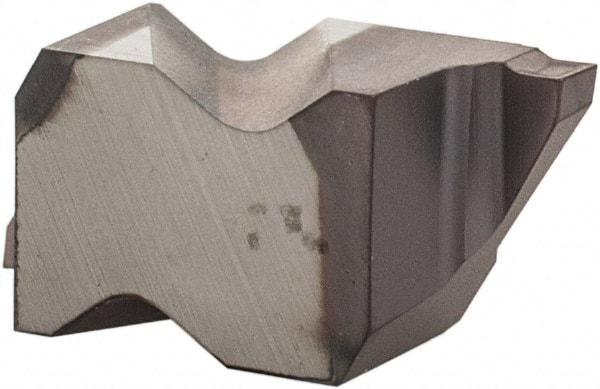 Kennametal - 2047NG K Grade KCU25, 1.19mm Cutting Width Carbide Grooving Insert - 1.27mm Max Depth of Cut, Right Hand, 0.09mm Corner Radius, AlTiN Finish - Apex Tool & Supply