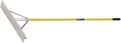Ability One - Lute with 67" Straight Fiberglass Handle - 36" Blade Width, 1" Tine Length - Apex Tool & Supply