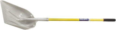 Ability One - 19" High x 14-1/4" Wide Round Steel Shovel - 51" Long Fiberglass Straight Handle - Apex Tool & Supply