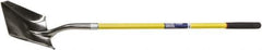 Ability One - 11-1/2" High x 9-1/2" Wide Square Steel Shovel - 48" Long Fiberglass Straight Handle - Apex Tool & Supply