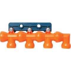 Coolant Hose System Component - 1/2″ Inside Diameter System-1/2″ Modular Manifold w/3 T's, elbow, bracket & screws (Pack of 1) - Apex Tool & Supply