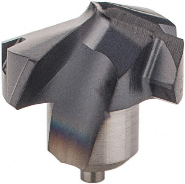 Kennametal - Series KenTIP, 13.1mm Diam Grade KCP15 140° Replaceable Drill Tip - Carbide, AlTiN Finish, P Seat Size - Apex Tool & Supply