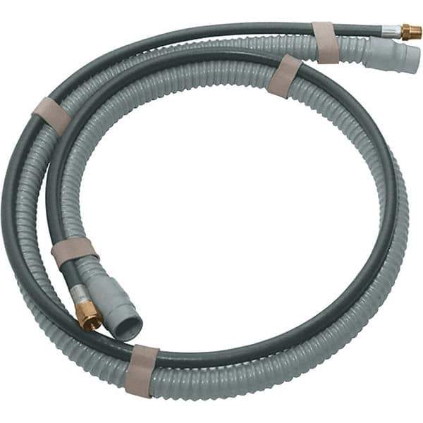 Dynabrade - 10' Long Power Sander Vacuum Hose & Air Line Assembly - 1" Diam, For Use with Random Orbital Sanders - Apex Tool & Supply