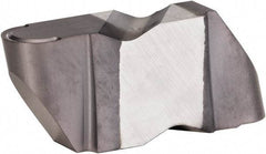 Kennametal - 4094NR K Grade KCU25, 4.78mm Cutting Width Carbide Grooving Insert - 6.35mm Max Depth of Cut, Left Hand, 2.39mm Corner Radius, AlTiN Finish - Apex Tool & Supply