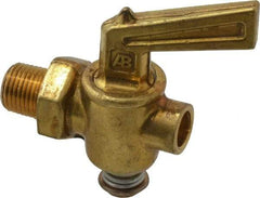 Parker - 1/8" Pipe, Male Pipe Drain Cock & Shutoff Valve - 1/8-27 Thread, 150 Max psi - Apex Tool & Supply