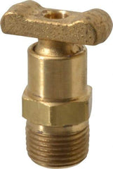 Parker - 3/8" Pipe, Male Pipe Drain Cock & Shutoff Valve - 3/8-18 Thread, 150 Max psi - Apex Tool & Supply