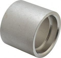 Merit Brass - 2" Grade 316 Stainless Steel Pipe Coupling - Socket Weld x Socket Weld End Connections, 150 psi - Apex Tool & Supply