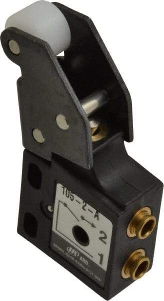 ARO/Ingersoll-Rand - 0.09 CV Rate, 3 Way Mini Mechanical Valve - 5/32" NPT Inlet, 5/32" NPT Outlet, 150 Max psi - Apex Tool & Supply