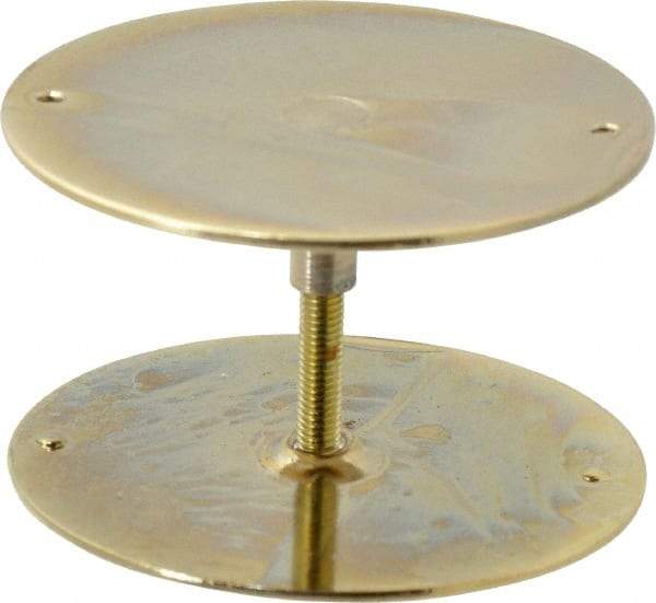 Don-Jo - 2-5/8" Diam Filler Plate - Steel, Brass Plated Finish - Apex Tool & Supply