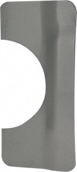 Don-Jo - 7" Long x 3-1/4" Wide, Latch Protector - Silver Coated Steel - Apex Tool & Supply