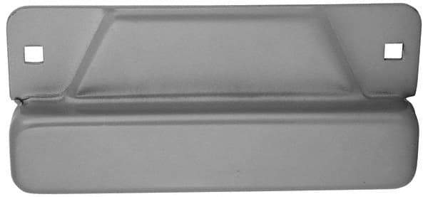 Don-Jo - 8" Long x 3-1/2" Wide Strike Protector - Silver Coated Steel - Apex Tool & Supply