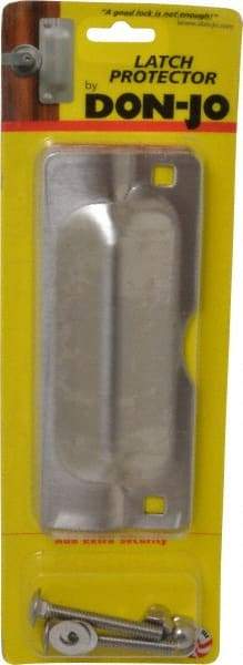 Don-Jo - 7" Long x 2-3/4" Wide, Latch Protector - Stainless Steel - Apex Tool & Supply