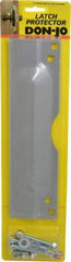 Don-Jo - 11" Long x 3" Wide, Latch Protector - Silver Coated Steel - Apex Tool & Supply
