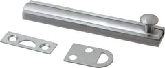 Don-Jo - 4" Long, 1/2" Wide Brass Slide Bolt - US26D Satin Chrome Plated - Apex Tool & Supply