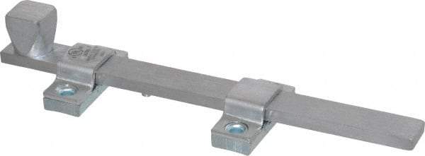 Don-Jo - 8" Long, 1" Wide Brass Surface Bolt - Brushed Chrome - Apex Tool & Supply