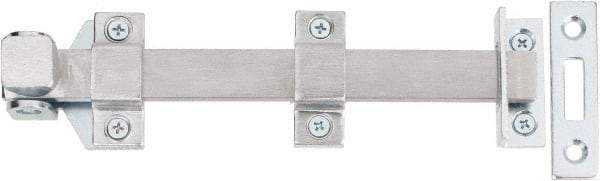 Don-Jo - 8" Long, 1" Wide Stainless Steel Surface Bolt - US26D Satin Chrome Plated - Apex Tool & Supply
