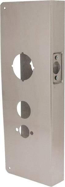 Don-Jo - 5" Wide x 15" High, Stainless Steel, Door Reinforcer - 1-3/4" Thick Door, 2-3/4" Backset - Apex Tool & Supply