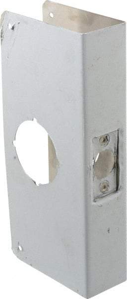 Don-Jo - 4" Wide x 9" High, Stainless Steel, Door Reinforcer - 1-3/4" Thick Door, 2-3/8" Backset - Apex Tool & Supply