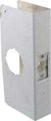 Don-Jo - 4" Wide x 9" High, Stainless Steel, Door Reinforcer - 1-3/4" Thick Door, 2-3/8" Backset - Apex Tool & Supply