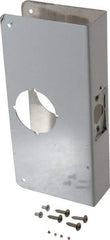 Don-Jo - 4-1/4" Wide x 9" High, Stainless Steel, Door Reinforcer - 1-3/4" Thick Door, 2-3/4" Backset - Apex Tool & Supply