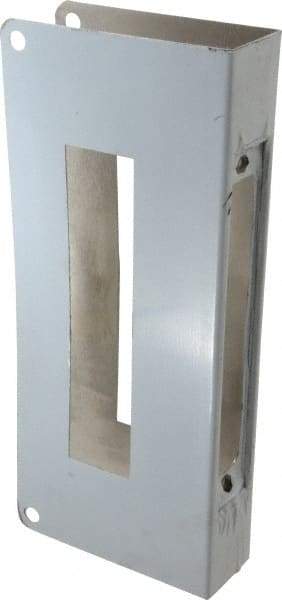 Don-Jo - 5" Wide x 12" High, Stainless Steel, Door Reinforcer - 1-3/4" Thick Door, 2-3/4" Backset - Apex Tool & Supply
