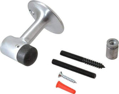 Don-Jo - 3" Projection Pedestal Door Stop - Floor Mount, Satin Chrome Finish - Apex Tool & Supply