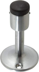 Don-Jo - 3-1/2" Projection Wall Door Stop - Wall Mount, Satin Chrome Finish - Apex Tool & Supply