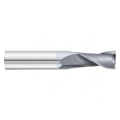 7/16 Dia. x 2-3/4 Overall Length 2-Flute Square End Solid Carbide SE End Mill-Round Shank-Center Cut-TiCN - Apex Tool & Supply