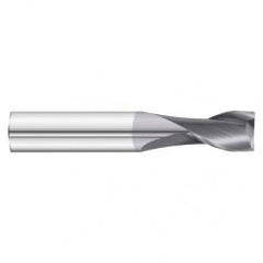 5/8 Dia. x 3-1/2 Overall Length 2-Flute Square End Solid Carbide SE End Mill-Round Shank-Center Cut-TiAlN - Apex Tool & Supply