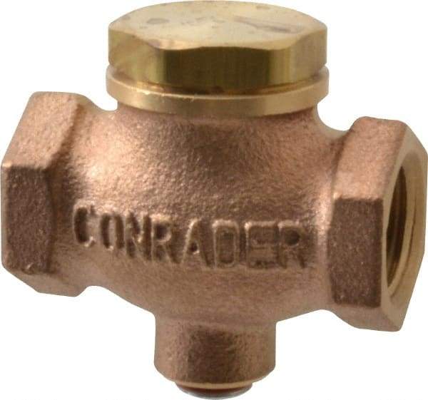 Conrader - 3/8" Bronze Check Valve - Inline, FNPT x FNPT - Apex Tool & Supply