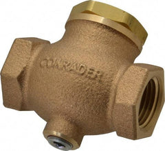 Conrader - 1/2" Bronze Check Valve - Inline, FNPT x FNPT - Apex Tool & Supply