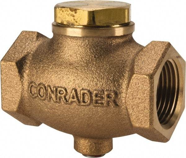 Conrader - 3/4" Bronze Check Valve - Inline, FNPT x FNPT - Apex Tool & Supply