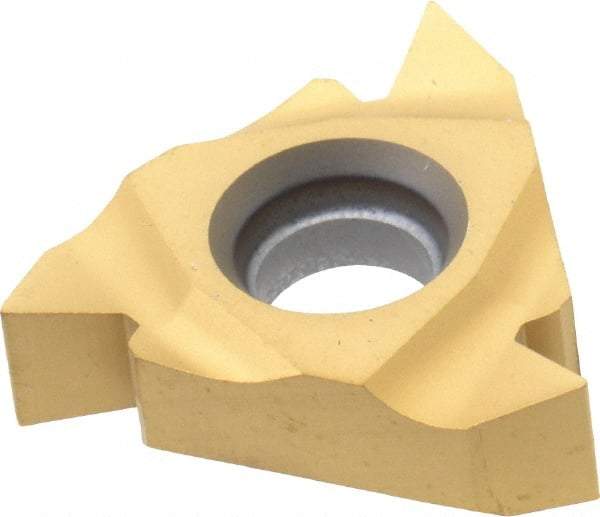 Seco - 16NR Internal Right Hand 14-8 Partial Profile 60° Laydown Threading Insert - Grade CP500, TiAlN/TiN Coated Carbide - Apex Tool & Supply