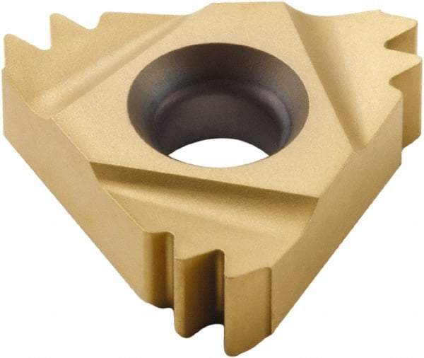 Seco - 22ER External Right Hand 11 Whitworth Laydown Threading Insert - Grade CP500, TiAlN/TiN Coated Carbide, 12.7mm Inscribed Circle - Apex Tool & Supply