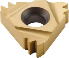 Seco - 22ER External Right Hand 11 Whitworth Laydown Threading Insert - Grade CP500, TiAlN/TiN Coated Carbide, 12.7mm Inscribed Circle - Apex Tool & Supply