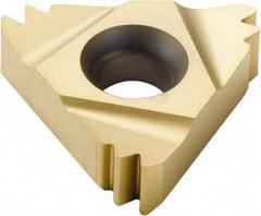 Seco - 22ER External Right Hand ISO Laydown Threading Insert - Grade CP500, TiAlN/TiN Coated Carbide, 12.7mm Inscribed Circle - Apex Tool & Supply