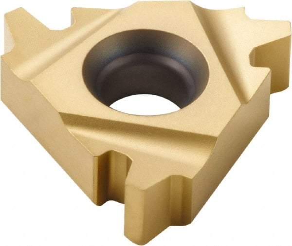 Seco - 22ER External Right Hand Trapez Laydown Threading Insert - Grade CP500, TiAlN/TiN Coated Carbide, 12.7mm Inscribed Circle - Apex Tool & Supply