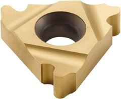 Seco - 27ER External Right Hand 4 Round Laydown Threading Insert - Grade CP500, TiAlN/TiN Coated Carbide, 15.88mm Inscribed Circle - Apex Tool & Supply