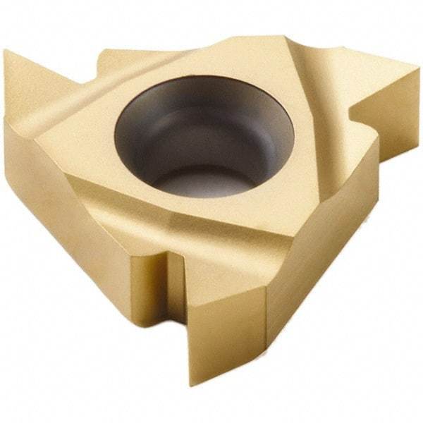 Seco - 22ER External Right Hand 7-5 Partial Profile 60° Laydown Threading Insert - Grade CP500, TiAlN/TiN Coated Carbide - Apex Tool & Supply